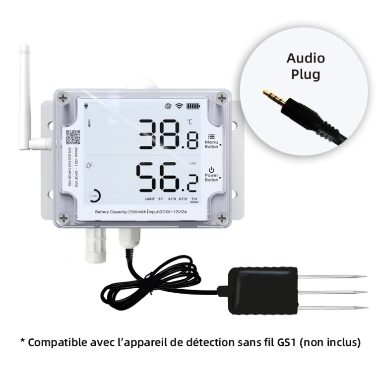 Capteur de température et dhumidité du sol UbiBot Capteurs